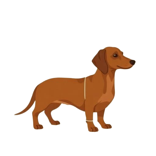 Dachshund side pose
